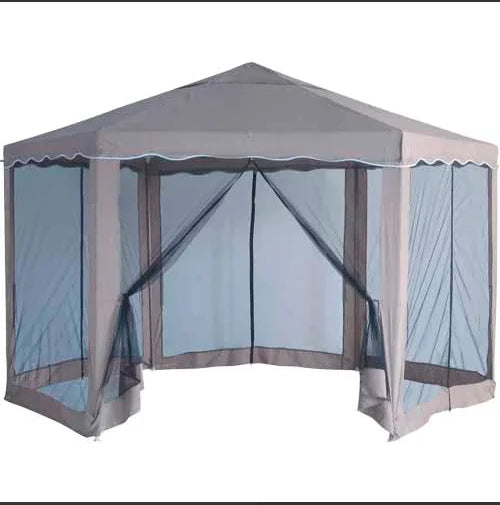 Tent Lyon Hexagonal Gazebo H: 2.6m, Dia: 4m {special price $453.00}