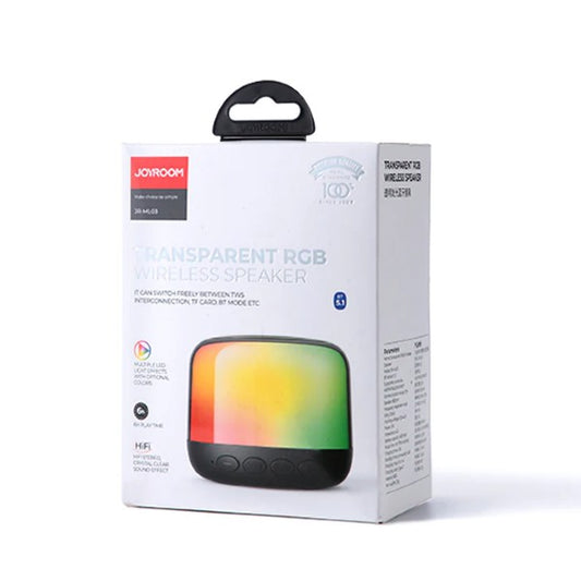 Tech JR-ML03 RGB Transparent Bluetooth Wireless Speaker with Light