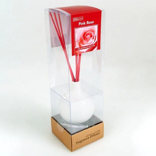 Home Rose Diffuser Set With 70ml Oil & Colour Reeds