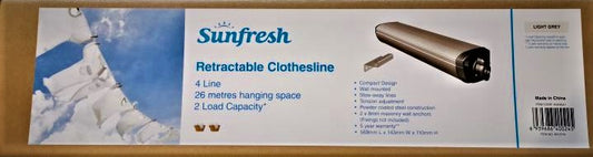 Laundry Clothesline Retracting Sunfresh 4line