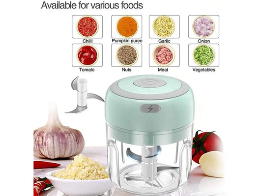 Kitchen 250ml Electric Garlic Crusher Vegetable Chopper