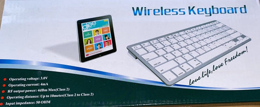 White Light Compact Slim Keyboard (6045186588824)